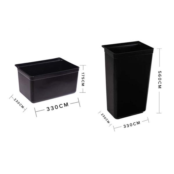SOGA Large Food Trolley Utility Cart Waste Storage Bin - Image 2