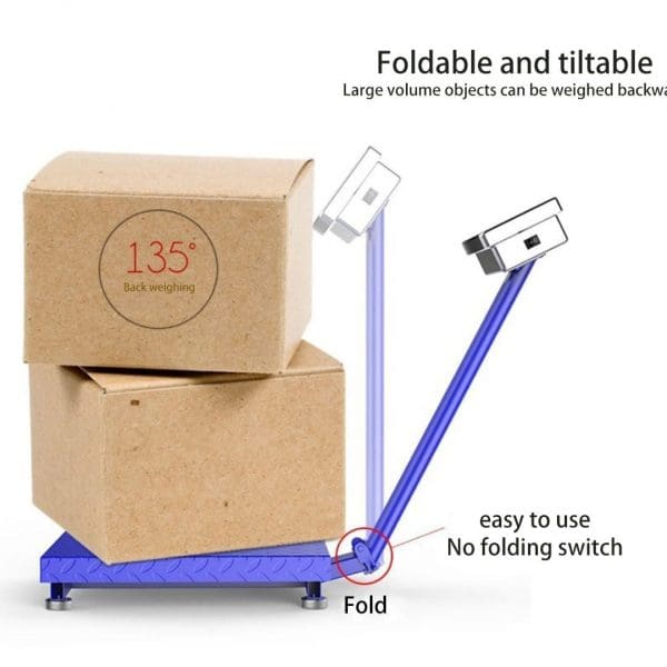 SOGA 150kg Electronic Digital Platform Scale Computing Shop Postal Scale Blue - Image 2