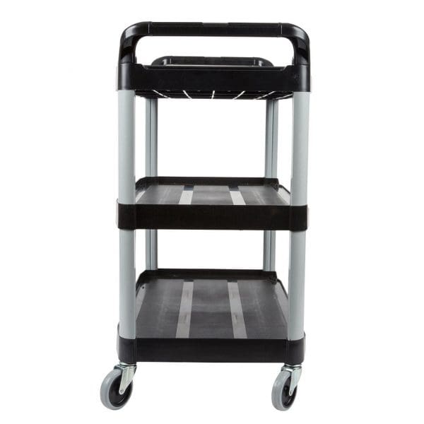 SOGA 3 Tier Food Trolley Food Waste Cart Storage Mechanic Kitchen Black Large - Image 3