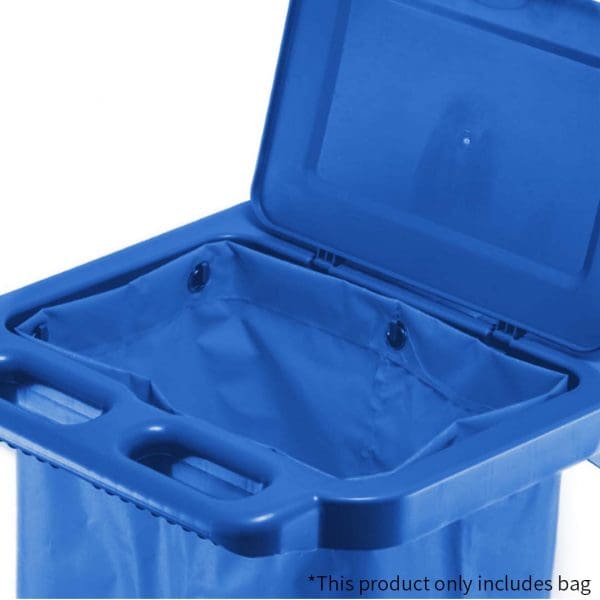 SOGA Oxford Waterproof Reusable Janitor Housekeeping Cart Replacement Bag Blue - Image 4