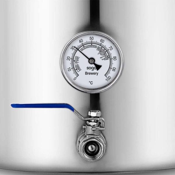 SOGA Stainless Steel Brewery Pot 50L With Beer Valve 40*40cm - Image 5