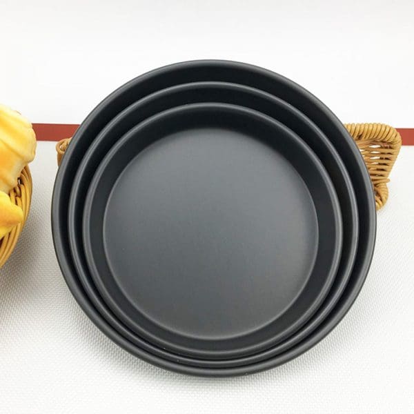 SOGA 7-inch Round Black Steel Non-stick Pizza Tray Oven Baking Plate Pan - Image 5