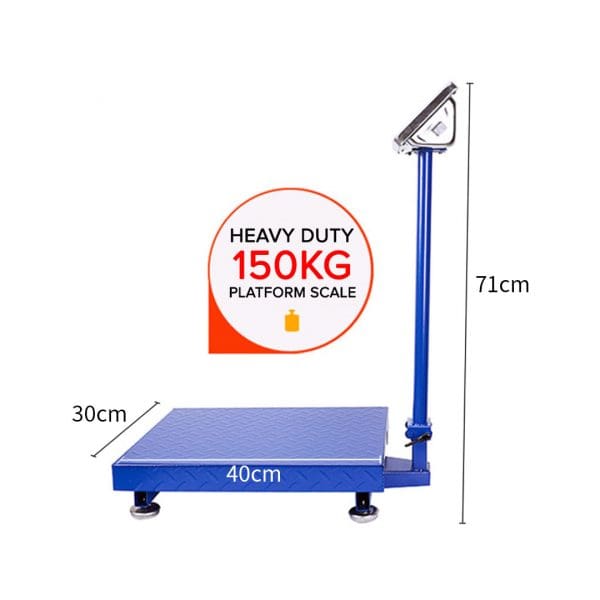 SOGA 150kg Electronic Digital Platform Scale Computing Shop Postal Scale Blue - Image 6