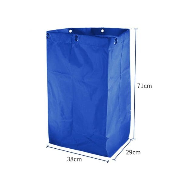 SOGA Oxford Waterproof Reusable Janitor Housekeeping Cart Replacement Bag Blue - Image 6