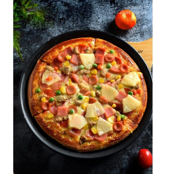 SOGA 7-inch Round Black Steel Non-stick Pizza Tray Oven Baking Plate Pan - Image 9