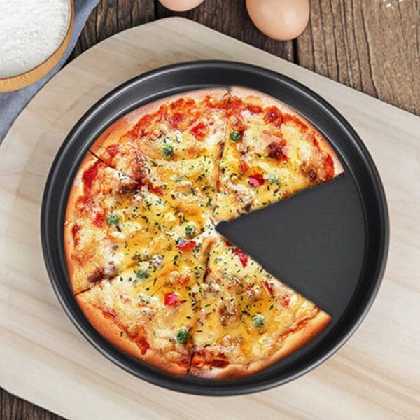 SOGA 7-inch Round Black Steel Non-stick Pizza Tray Oven Baking Plate Pan - Image 10