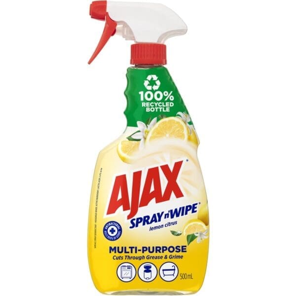 Ajax Spray n' Wipe Multi-Purpose Surface Spray Lemon Citrus 500ml