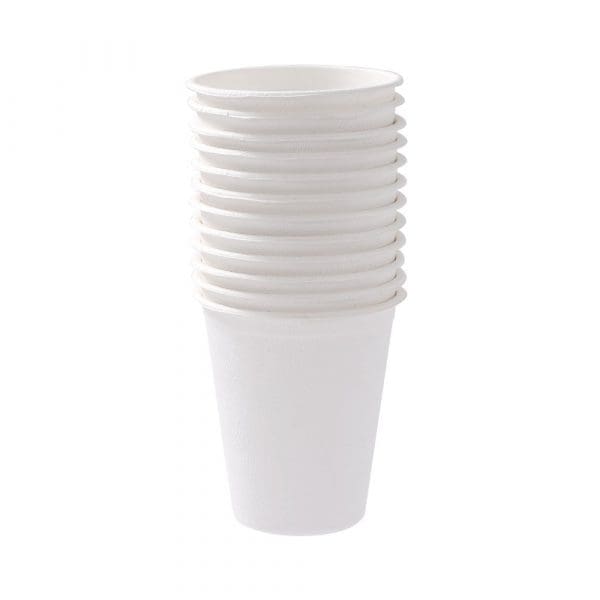 Lemon & Lime Eco Sugarcane Cup White 250ml 12 Pack - Image 3