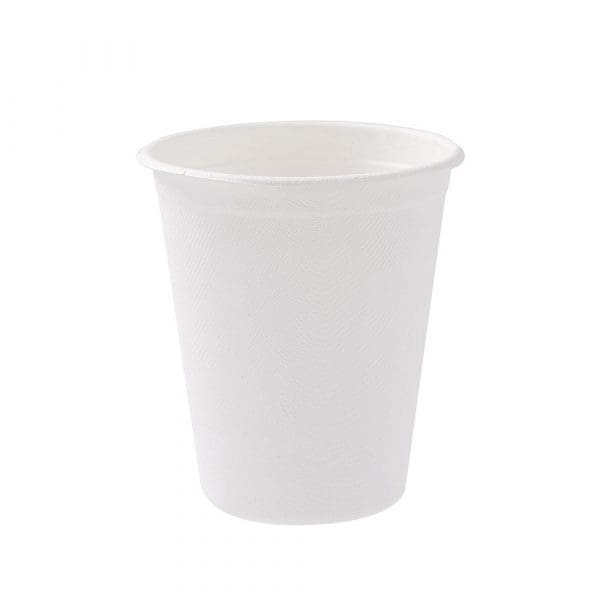 Lemon & Lime Eco Sugarcane Cup White 250ml 12 Pack - Image 2