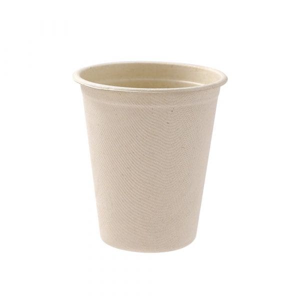 Lemon & Lime Eco Sugarcane Cup Natural 250ml 12 Pack - Image 2