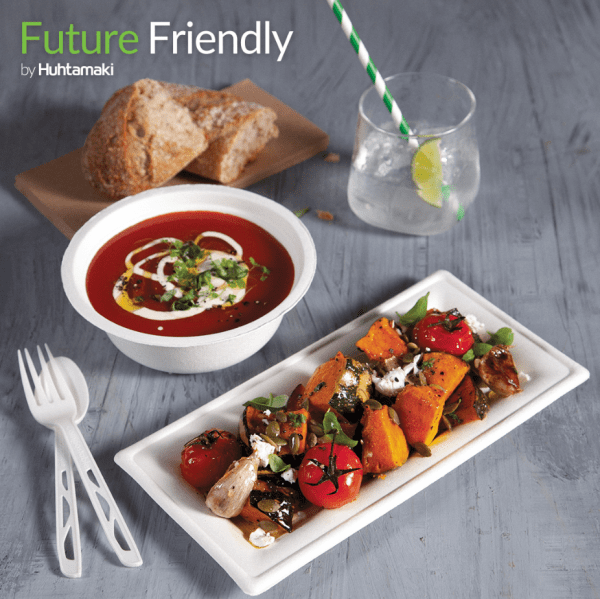 Future Friendly Sugarcane Rectangle Plate 10"x5" - Image 2