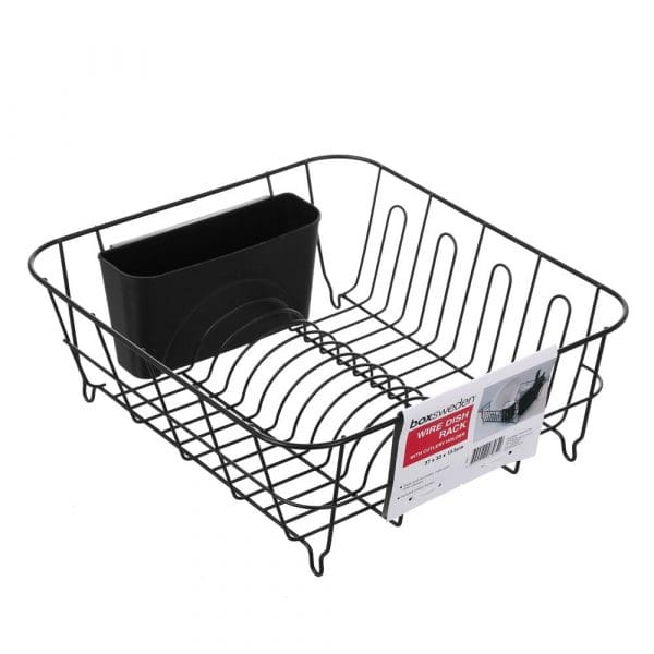 Box Sweden Wire Dish Rack with Cutlery Holder Random Colour Chosen - Image 2