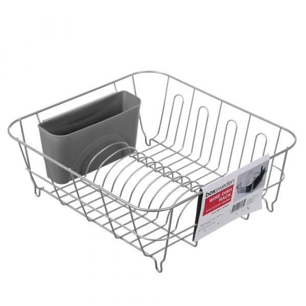 Box Sweden Wire Dish Rack with Cutlery Holder Random Colour Chosen - Image 3