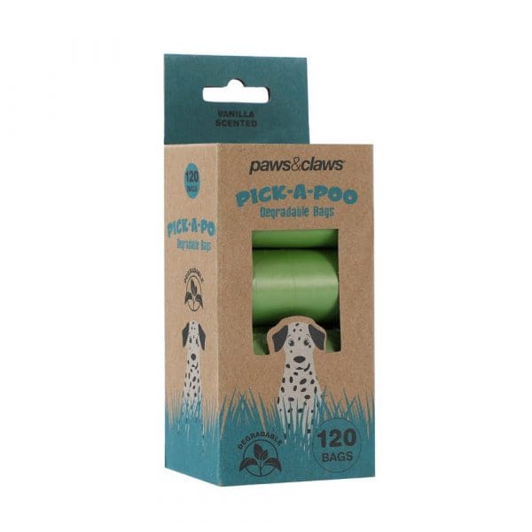 Pick-A-Poo Degradable Vanilla Scented Waste Bags 120 Bags - Image 2