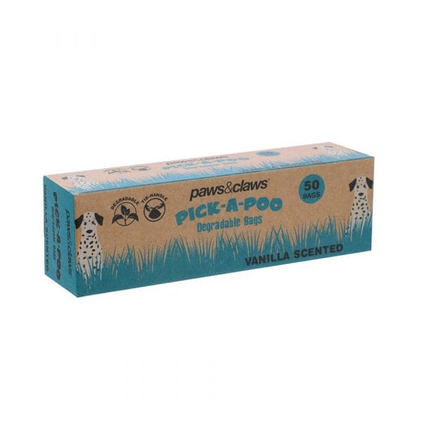 Pick-A-Poo Degradable Vanilla Scented Waste Bags with Handle 50 Bags - Image 3