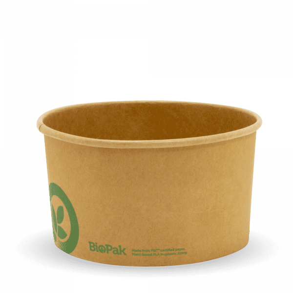Biopak Large Kraft BioBowl 1000ml 400pcs
