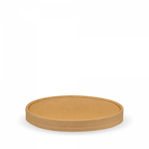 Biopak BioBowl Kraft Paper Lid 500-1000ml 400pcs