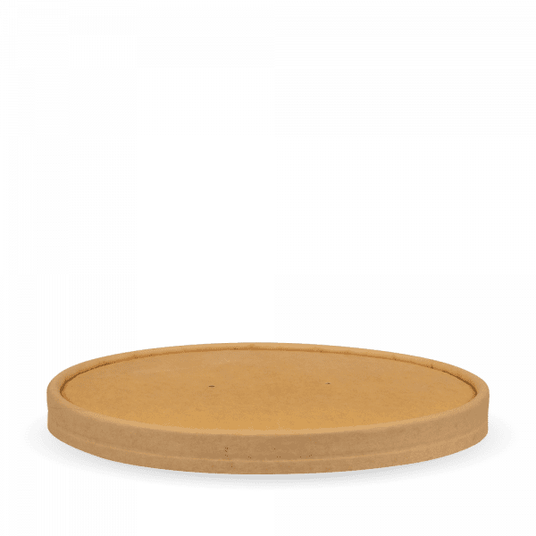 Biopak BioBowl Kraft Paper Lid 1300ml 200pcs
