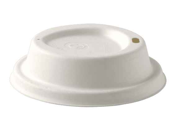 BioPak Large Sugarcane BioCup Lids 90mm 1000pcs