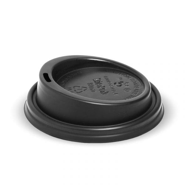 BioPak PLA Coffee Cup Small Lid 6, 8, 10 & 12oz 80mm 1000pcs - Image 2