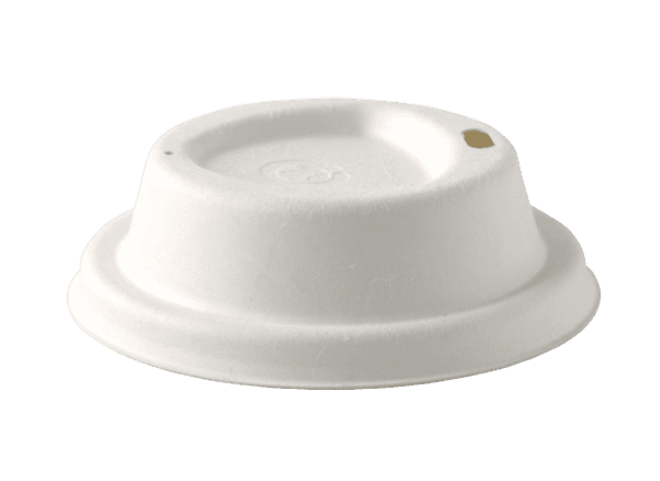 BioPak Large Sugarcane BioCup Lids 80mm 1000pcs