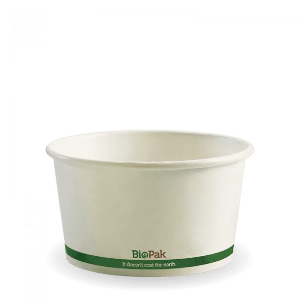 Biopak White BioBowl 430ml 12oz 500pcs