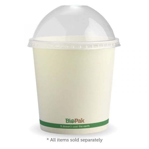 Biopak White BioBowl 740ml 24oz 500pcs - Image 2
