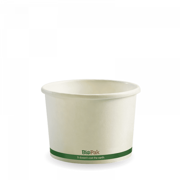 Biopak White BioBowl 250ml 8oz 1000pcs