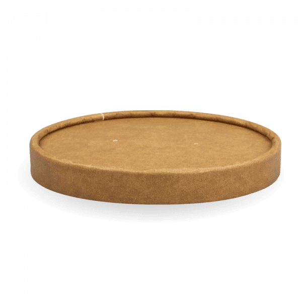Biopak BioBowl Kraft Paper Lid 430-950ml 12-32oz 500pcs