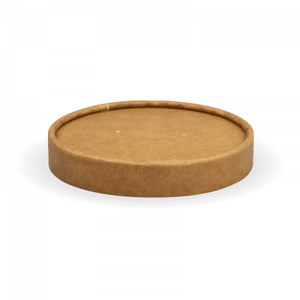 Biopak BioBowl Kraft Paper Lid 250ml 8oz 500pcs