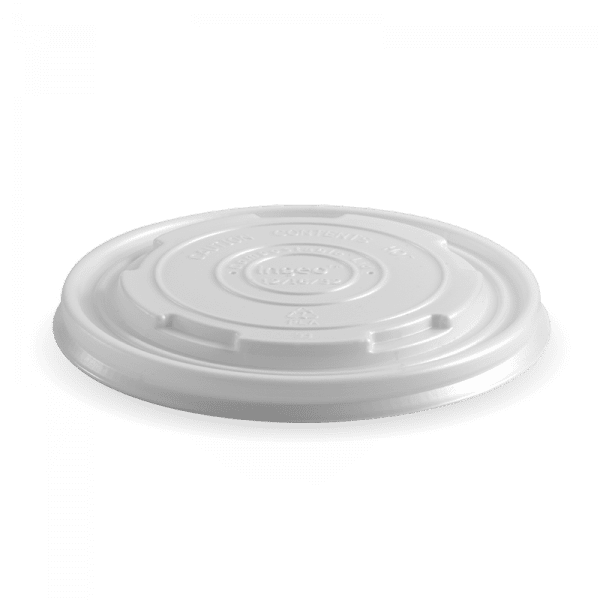 Biopak BioBowl PLA White Lid 430-950ml 12-32oz 500pcs
