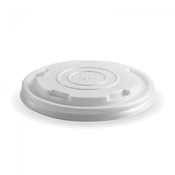 Biopak BioBowl PLA White Lid 250ml 8oz 1000pcs