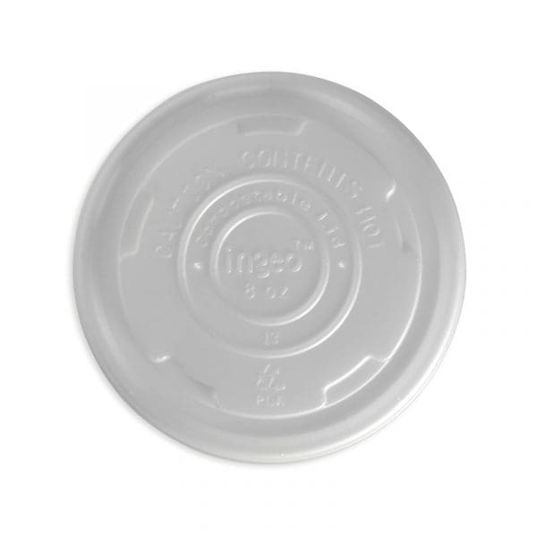 Biopak BioBowl PLA White Lid 250ml 8oz 1000pcs - Image 2