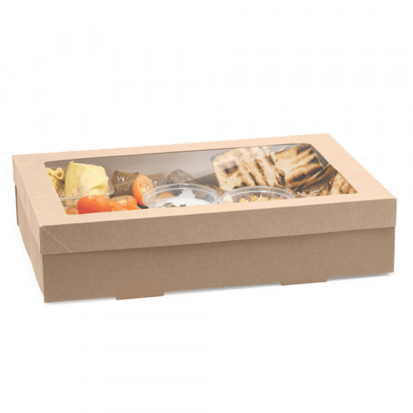Biopak Window Lid To Suit Catering Box Medium 100 Pieces - Image 2