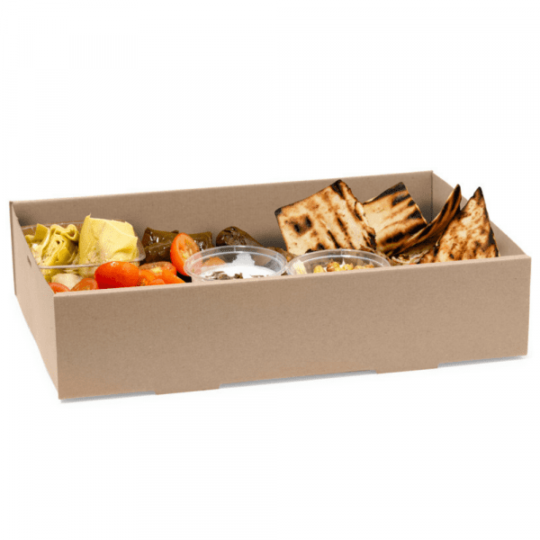 Biopak Paperboard Catering Box Medium Base Only 100 Pieces - Image 2