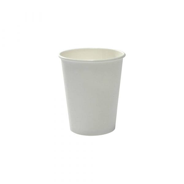 Capri Single Wall Paper Cups White 8oz 235ml
