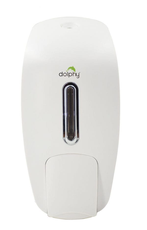 Dolphy Manual Soap and Sanitiser Dispenser White 800ml - Image 2