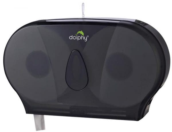 Dolphy Twin Jumbo Toilet Roll Dispenser
