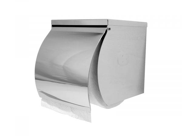 Dolphy Stainless Steel Single Toilet Roll Holder with Shelf