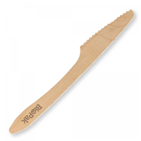 Biopak 19cm Coated Wood Knife 1000pcs
