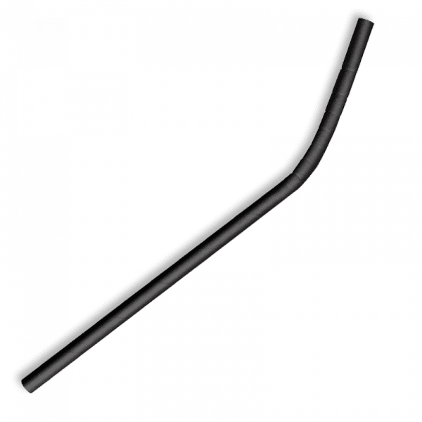 Biopak 6mm Regular Bendy Black BioStraw 2500pcs