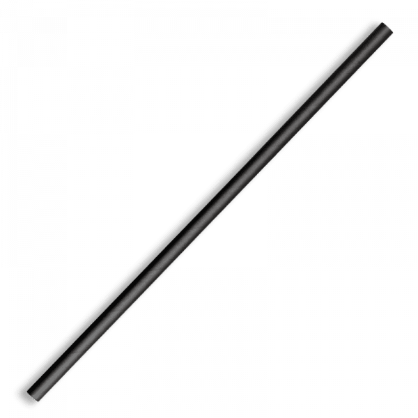 Biopak 6mm Regular Black BioStraw 2500pcs