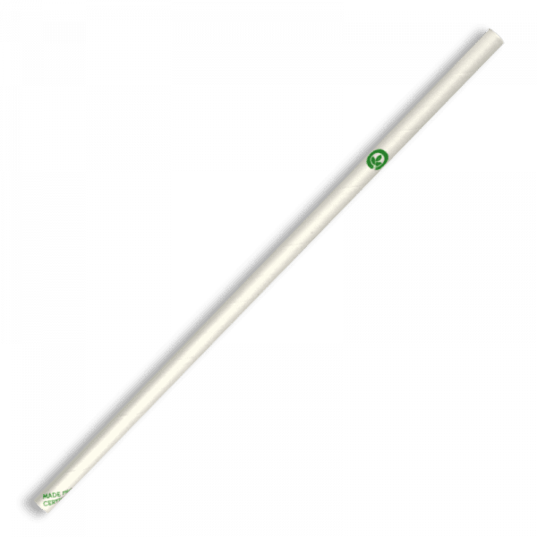 Biopak 6mm Regular White BioStraw 2500pcs