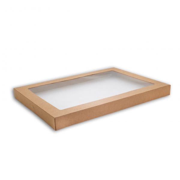 Alfresco Lid To Suit Kraft Catering Box Medium 100 Pieces