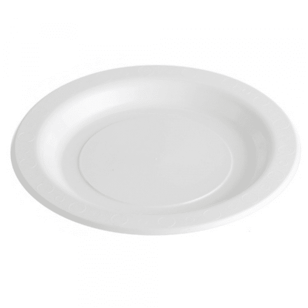 Festive Premium Plastic Luncheon Plate White 180mm