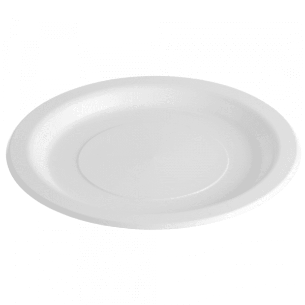 Festive Premium Plastic Dinner Plate White 230mm