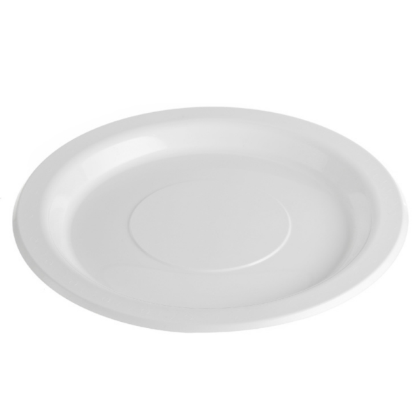 Festive Premium Plastic Dinner Plate White 260mm