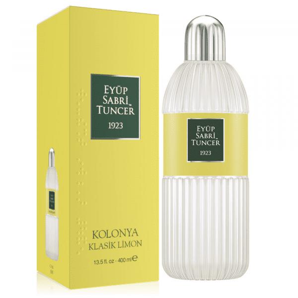 Eyup Sabri Tuncer Classic Lemon Cologne Glass Bottle 400ml