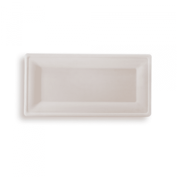 Future Friendly Sugarcane Rectangle Plate 10"x5"