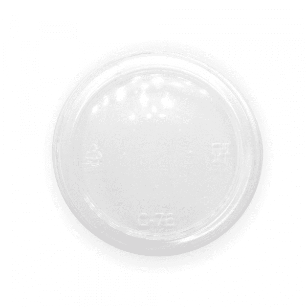 60-280mL BioPak Clear Flat Lid 1000pcs - Image 2